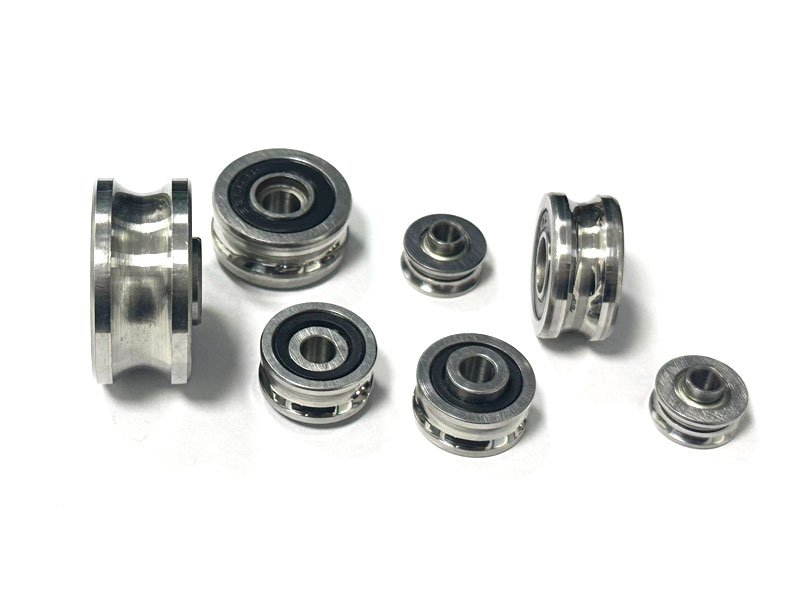 SG series "gothic" arc groove guide roller